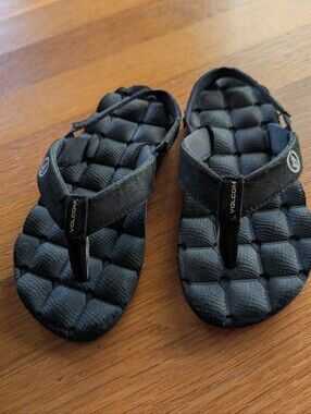 Volcom Black Recliner Heel Strap Flip Flop